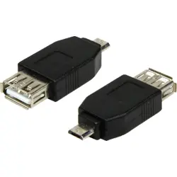 USB to micro USB adapter, USB-A female, Micro-USB 2.0 male, 480 Mbit/s