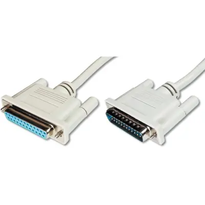 Extension cable, 10 m, D-Sub plug, 25 pole to D-Sub socket, 25 pole, AK-610201-100-E - 1