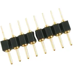 IC plug-in adapter strip, 32 pole, pitch 2.54 mm, brass, tin-plated, 034-1-032-D-M3T-XS0