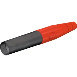 6 mm socket, crimp connection, 16 mm², red, 15.0020-22