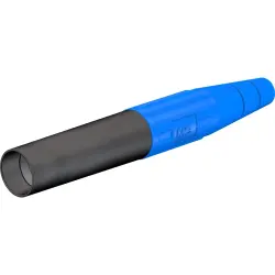 6 mm socket, crimp connection, 16 mm², blue, 15.0020-23