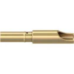 2 mm jack, solder connection, gold, 22.1031