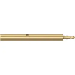 1 mm socket, solder connection, gold, 41.6002