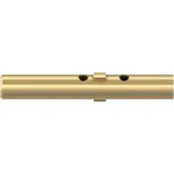 0.7 mm socket, solder/crimp connection, gold, 41.6015