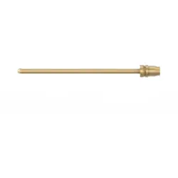 1.3 mm plug, solder pin, gold, 42.0074