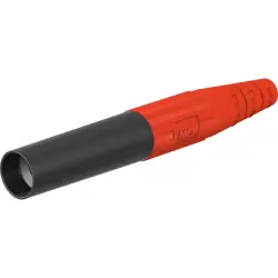 6 mm socket, crimp connection, 10 mm², red, 15.0017-22