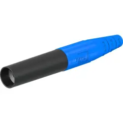 6 mm socket, crimp connection, 10 mm², blue, 15.0017-23