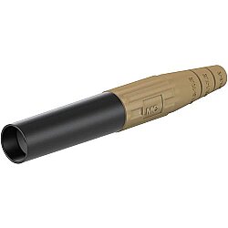 6 mm socket, crimp connection, 10 mm², brown, 15.0017-27