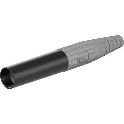 6 mm socket, crimp connection, 10 mm², gray, 15.0017-28 - 1