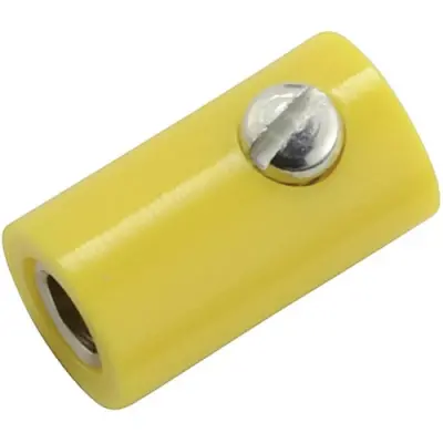 2.8 mm jack, screw connection, 0.05-0.25 mm², yellow, 717722 - 1