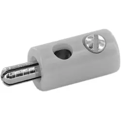 2.8 mm plug, screw connection, 0.05-0.25 mm², gray, 718897
