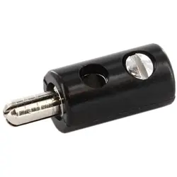 2.8 mm plug, screw connection, 0.05-0.25 mm², black, 718898