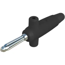 4 mm plug, solder connection, 2.5 mm², CAT O, black, 931667100