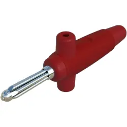 4 mm plug, solder connection, 2.5 mm², CAT O, red, 931667101