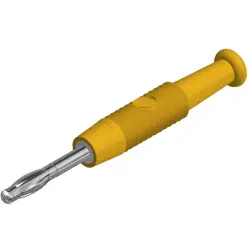 2 mm plug, solder connection, 0.5 mm², CAT O, yellow, 938420103