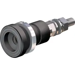 6 mm socket, threaded bolt, mounting Ø 18.5 mm, gray, 14.0010-28