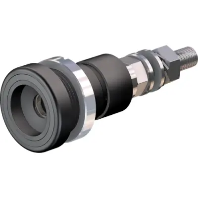 6 mm socket, threaded bolt, mounting Ø 18.5 mm, gray, 14.0010-28 - 1