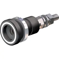 6 mm socket, threaded bolt, mounting Ø 18.5 mm, white, 14.0010-29