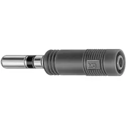 Reducer adapter, 4 mm socket to 6 mm plug, red, 14.1000