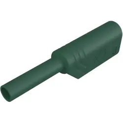2 mm plug, solder connection, 0.5-1.0 mm², CAT III, green, 975090704