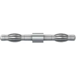 Connecting plug, 4 mm plug to 4 mm plug, 13.0001