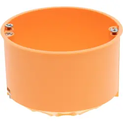 Cavity wall junction box, Ø74 x 61 mm, no. of entries: 1, orange, IP30, 306050