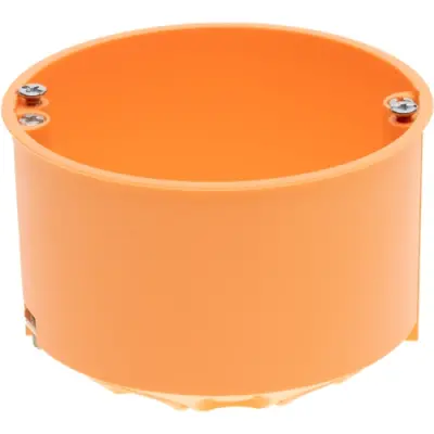 Cavity wall junction box, Ø74 x 61 mm, no. of entries: 1, orange, IP30, 306050 - 1