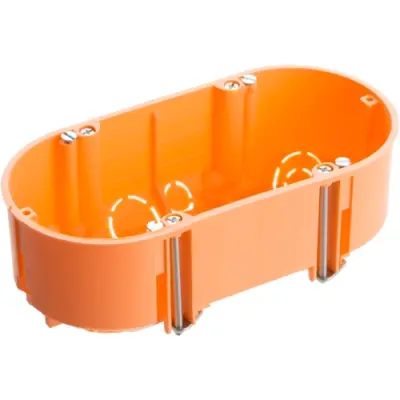 Cavity wall junction box, 48 x 68 mm, orange, IP30, 306148 - 1