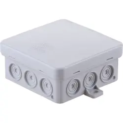 Branching box, 75 x 75 x 37 mm, light gray, IP54, 527575