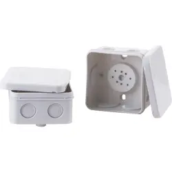 Branching box, 88 x 88 x 51 mm, no. of entries: 7, light gray, IP55, 502080