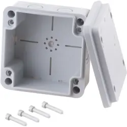 Branching box, 160 x 120 x 78 mm, no. of entries: 10, light gray, IP65, 502150