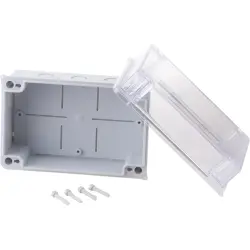 Branching box, 160 x 120 x 78 mm, no. of entries: 10, light gray/transparent, IP65, 504150