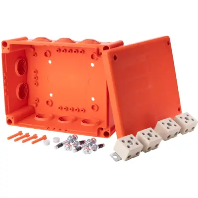 Branching box, 116 x 116 x 60 mm, 6.0 mm², orange, IP66, 590103 - 1
