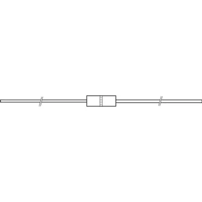 Carbon film resistor, 0 Ω, ZOM065-T-52-0RAA - 1