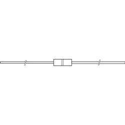 Carbon film resistor, 0 Ω, ZOM065-T-52-0RAA