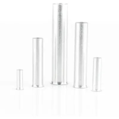 Uninsulated wire end ferrule, 2.5 mm², 7 mm long, DIN 46228-1, BYB-4-18H0029 - 1