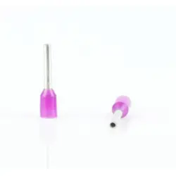 Insulated wire end ferrule, 0.25 mm², 10 mm/6 mm long, DIN 46228-4, purple, BYB-4-18H0052