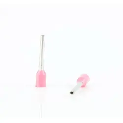 Insulated wire end ferrule, 0.34 mm², 10 mm/6 mm long, DIN 46228-4, pink, BYB-4-18H0054
