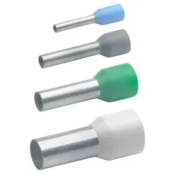 Insulated wire end ferrule, 0.34 mm², 10 mm/6 mm long, DIN 46228-4, green, 1686