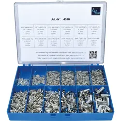 Wire end ferrules kit, 3405 pieces, 4010