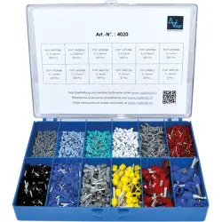 Wire end ferrules kit, 2110 pieces, 4020