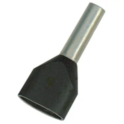 Insulated twin wire end ferrule, 2 x 1.0 mm², 15 mm/8 mm long, DIN 46228-4, red, 470308D - 1