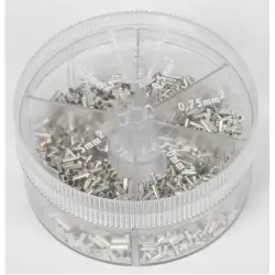 Wire end ferrules kit, uninsulated, 1900 pieces, 97 99 910