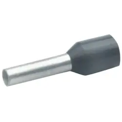 Insulated wire end ferrule, 1.5 mm², 16 mm/10 mm long, DIN 46228-4, black, 47210