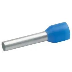 Insulated wire end ferrule, 2.5 mm², 14 mm/8 mm long, DIN 46228-4, blue, 4738