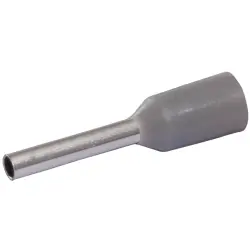 Insulated wire end ferrule, 0.75 mm², 8 mm long, gray, 22C426, package with 100 pieces