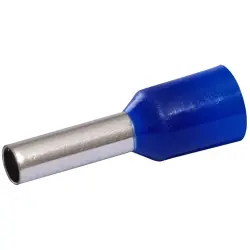 Insulated wire end ferrule, 2.5 mm², 8 mm long, blue, 22C429, package with 100 pieces