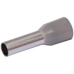 Insulated wire end ferrule, 4.0 mm², 9 mm long, gray, 22C430, package with 100 pieces