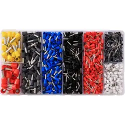 Wire end ferrules kit, isolated, 1200 pieces, 2011C405