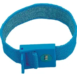 ESD wristband, push button Ø 4 mm, plastic, blue, C-198 1261